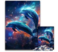 Puzzle per adulti da 1000 pezzi, motivo: delfino che salta, sfida per la mente, regalo perfetto per adolescenti e decorazioni per la casa, 50x75CM/19,68x29,52 pollici.