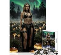 Puzzle per adulti da 1000 pezzi motivo donna della foresta mistica decorazione per la casa giocattoli regalo per compleanni giochi per famiglie migliorare l'amore tra coppie dimensioni 50x75cm