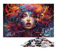Puzzle per adulti da 1000 pezzi motivo donna strana fantasy con taglio di precisione ideale come regalo per tutta la famiglia 1000 pezzi (38x26 cm)