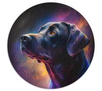 Puzzle per adulti da 1000 pezzi, motivo: Fantasy Dog, puzzle rotondi da 1000 pezzi, idea regalo per compleanno, gioco rompicapo impegnativo, 67,5x67,5 cm.