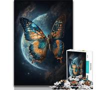 Puzzle per adulti da 1000 pezzi, motivo: farfalla da sogno, puzzle per adolescenti, per ammazzare il tempo in vacanza, con pezzi completamente interconnessi e di forma casuale (dimensioni 75x50cm)