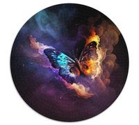 Puzzle per adulti da 1000 pezzi, motivo: farfalla e nebulosa, puzzle da 1000 pezzi per adulti, sfida per la mente, attività educativa per adolescenti (67,5x67,5 cm)