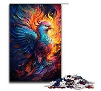 Puzzle per adulti da 1000 pezzi motivo fenice da colorare da assemblare aiuta il cervello a esercitare giocattoli avvincenti per coltivare la pazienza 75x50 cm
