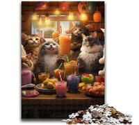 Puzzle per adulti da 1000 pezzi, motivo: festa degli animali, puzzle da 1000 pezzi, antistress, sfida difficile, decorazioni e regali unici per la casa (50x75cm)