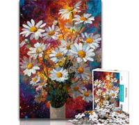 Puzzle per adulti da 1000 pezzi motivo: fiori in un vaso puzzle da dipingere per adolescenti gioco stimolante ideale come regalo per tutta la famiglia 26x38cm