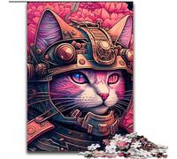 Puzzle per adulti da 1000 pezzi, motivo: gatto giapponese Sakura, gioco educativo e divertente da interno per la decorazione della casa (dimensioni 50x75cm)