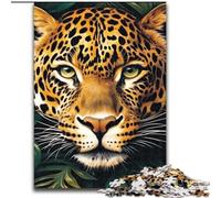 Puzzle per adulti da 1000 pezzi, motivo ghepardo della giungla, puzzle in legno interattivo per famiglie, adatto dai 14 anni in su (dimensioni 50x75cm)