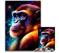 Puzzle per adulti da 1000 pezzi, motivo: Gorilla, in cartone, per adulti, Halloween, Pasqua, Capodanno, 26X38CM/10,23x14,96 pollici.