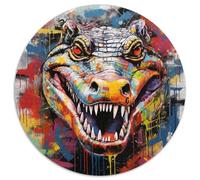 Puzzle per adulti da 1000 pezzi, motivo: graffiti di corvo, puzzle da 1000 pezzi, attività per la casa per feste, compleanni e serate di giochi in famiglia (67,5x67,5 cm)