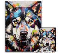 Puzzle per adulti da 1000 pezzi, motivo: graffiti di iene, decorazione colorata per la casa e gioco interattivo per famiglie, 26X38CM/10,23x14,96 pollici.