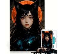 Puzzle per adulti da 1000 pezzi,motivo Guardiano della Luna di Sangue,incastro perfetto,gioco per la concentrazione, momenti di relax o per il compleanno 50x75cm