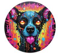 Puzzle per adulti da 1000 pezzi, motivo: iena psichedelica. Puzzle impegnativi che sviluppano la coordinazione occhio-mano, perfetti come regali di compleanno (67,5x67,5 cm).