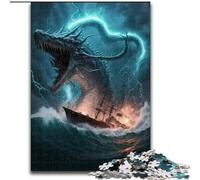 Puzzle per adulti da 1000 pezzi, motivo: "Invasione di mostri", in cartone, perfetti per il divertimento in famiglia, per compleanni e Natale, dimensioni: 26x38cm