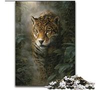 Puzzle per adulti da 1000 pezzi, motivo leopardo della giungla, 50x75cm, ideale per gli innamorati, perfetto come regalo di Natale, Capodanno e San Valentino