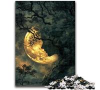 Puzzle per adulti da 1000 pezzi, motivo: luna piena, giocattoli educativi per imparare, attività divertenti da fare a casa, regalo di compleanno, regali di viaggio, 26x38cm