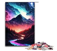Puzzle per adulti da 1000 pezzi motivo natura colorata regalo di compleanno per ragazzi dai 14 anni in su 75x50 cm.