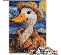 Puzzle per adulti da 1000 pezzi, motivo: Paperella di Van Gogh, puzzle impossibili per adulti, dimensioni: 50x75cm, gioco decorativo fai da te stimolante, giocattolo interattivo per famiglie.