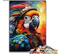 Puzzle per adulti da 1000 pezzi, motivo: Pappagallo pirata, puzzle impossibile per adulti, dimensioni: 26x38cm, attività divertente per la famiglia, sfida mentale, regalo perfetto per adolescenti.