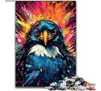 Puzzle per adulti da 1000 pezzi, motivo: pinguino colorato in legno, idea regalo unica per la casa fai da te, 50x75cm, per festa di compleanno per uomini e donne