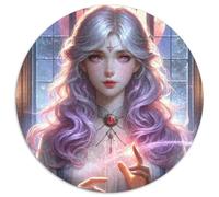 Puzzle per adulti da 1000 pezzi, motivo: Regina delle fate, in cartone, sviluppa la coordinazione occhio-mano, perfetto come regalo di compleanno, 67,5x67,5 cm.