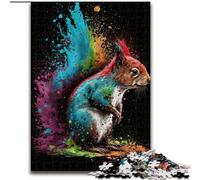 Puzzle per adulti da 1000 pezzi, motivo: scoiattolo, puzzle colorati per adulti, regalo perfetto per compleanni, feste e decorazioni per la casa (dimensioni 26x38cm)