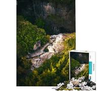 Puzzle per adulti da 1000 pezzi motivo Scorri nella roccia gioco rompicapo per tutta la famiglia compleanno e Natale (dimensioni 50x75cm)