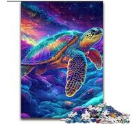 Puzzle per adulti da 1000 pezzi, motivo: tartaruga, per bambini dai 14 anni in su, gioco stimolante da regalare a tutta la famiglia e agli amici (dimensioni 50x75cm)