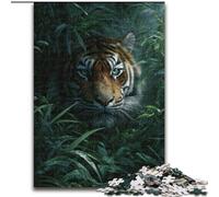 Puzzle per adulti da 1000 pezzi, motivo: tigre della giungla, per bambini dai 14 anni in su, gioco stimolante da regalare a tutta la famiglia e agli amici (dimensioni 50x75cm)
