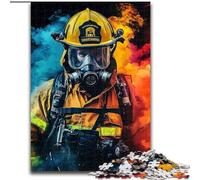Puzzle per adulti da 1000 pezzi, motivo Vigile del fuoco, ideale per gli innamorati, perfetto regalo di Natale, Capodanno e San Valentino, 50x75cm
