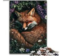 Puzzle per adulti da 1000 pezzi, motivo: Volpe della foresta, 26x38cm, ideale per gli innamorati, perfetto come regalo di Natale, Capodanno e San Valentino