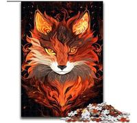 Puzzle per adulti da 1000 pezzi, motivo: volpe robot colorata, in legno, idea regalo unica fai da te per la casa, 50x75cm, per festa di compleanno per uomini e donne