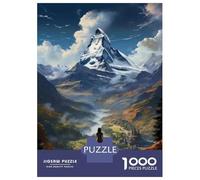 Puzzle Per Adulti Da 1000 Pezzi Mountain Majesty A Hiker's Dreamscape Puzzle Per Adulti Giocattolo Decorazione Da Parete Sfida Difficile Difficile E Sfida 70x50cm/1000pcs