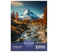Puzzle Per Adulti Da 1000 Pezzi Mountain River Landscape Puzzle Per Adulti Giochi Divertenti Difficile Difficile Compleanno E Regali Unici 70x50cm/1000pcs