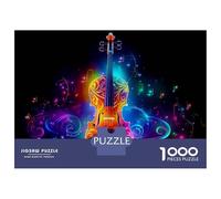 Puzzle Per Adulti Da 1000 Pezzi Music Violin Neon Puzzle Per Adulti Gioco Pratico Sfida Difficile Aiuta Ad Allenare Il Cervello 38x26cm/1000pcs