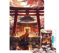 Puzzle per adulti da 1000 pezzi Mystic Kitsune Gateway Puzzle per adolescenti Giochi rilassanti Vacanza a casa Passatempo Gioco stimolante Regalo (Dimensioni 38x52cm)