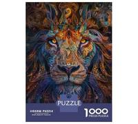 Puzzle Per Adulti Da 1000 Pezzi Mystical Abstract Lion Puzzle Per Adolescenti Giochi Divertenti Analisi E Logica Difficile E Sfida 52x38cm/1000pcs