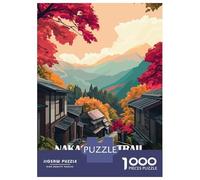 Puzzle Per Adulti Da 1000 Pezzi Nakasendo Trail Japan Autumn Landscape Puzzle Per Adolescenti Gioco Pratico Decorazione Per La Casa Regali Di Natale E Compleanno 70x50cm/1000pcs