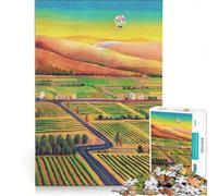 Puzzle per adulti da 1000 pezzi Napa Valley gioco impossibile migliora la memoria con pezzi a incastro di forma casuale 50x75cm