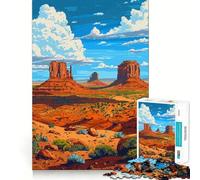 Puzzle per adulti da 1000 pezzi, natura dello Utah, pixel art, gioco di precisione, giocattolo stimolante per la mente, gioco libero, regalo di compleanno (38x26cm)