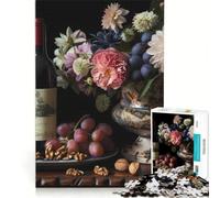 Puzzle per adulti da 1000 pezzi natura morta con formaggio giochi educativi taglio di precisione collezione d'artista belle arti 38x26cm