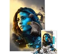 Puzzle per adulti da 1000 pezzi Natura Persona per compleanno Natale taglio di precisione gioco pratico per maggiori di 14 anni (50x75cm)