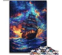Puzzle per adulti da 1000 pezzi, nave pirata, per 14+ anni, gioco impegnativo come regalo per tutta la famiglia e gli amici (dimensioni 50x75cm)