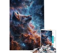 Puzzle per adulti da 1000 pezzi Nebulosa Cosmica Volpe Difficile e Sfida Gioco di Analisi e Logica Decorazione da Parete Adatto a partire dai 14 anni (50x75cm)