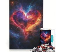 Puzzle per adulti da 1000 pezzi, Nebulosa Cuore Cosmico, gioco educativo, rilassante e stimolante per la mente, ideale come regalo di compleanno o per occasioni speciali 38x26cm