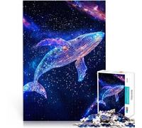Puzzle per adulti da 1000 pezzi Nebulosa interstellare Balena Fatto di legno，per 14+ Analisi e logica Decorazione da parete Regali unici per compleanno e Natale。misurare：50x75cm