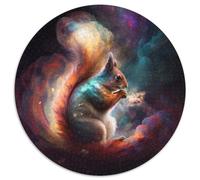 Puzzle per adulti da 1000 pezzi, Nebulosa Scoiattolo, Puzzle rotondi da 1000 pezzi, Idea regalo di compleanno, Gioco rompicapo impegnativo 67,5x67,5 cm