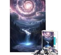 Puzzle per adulti da 1000 pezzi Nebulose Cascata Cosmica ideale per compleanni e Natale Gioco difficile per famiglie adatto a persone dai 14 anni in su (50x75cm)