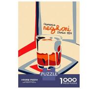 Puzzle Per Adulti Da 1000 Pezzi Negroni Cocktail Italian Puzzle Gioco Rompicapo Per Divertimento in Famiglia Interazione Genitore-figlio 38x26cm/1000pcs
