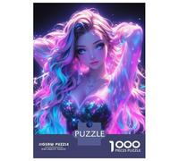 Puzzle Per Adulti Da 1000 Pezzi Neon Fantasy Girl Puzzle Giochi Rilassanti Sfida Difficile Regali Unici Per Compleanno E Natale 52x38cm/1000pcs