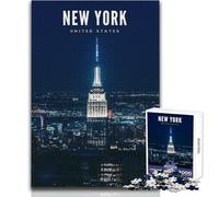 Puzzle per adulti da 1000 pezzi, New York City, gioco di sfida unico, taglio di precisione, opera d'arte, regalo, dimensioni 50x75cm
